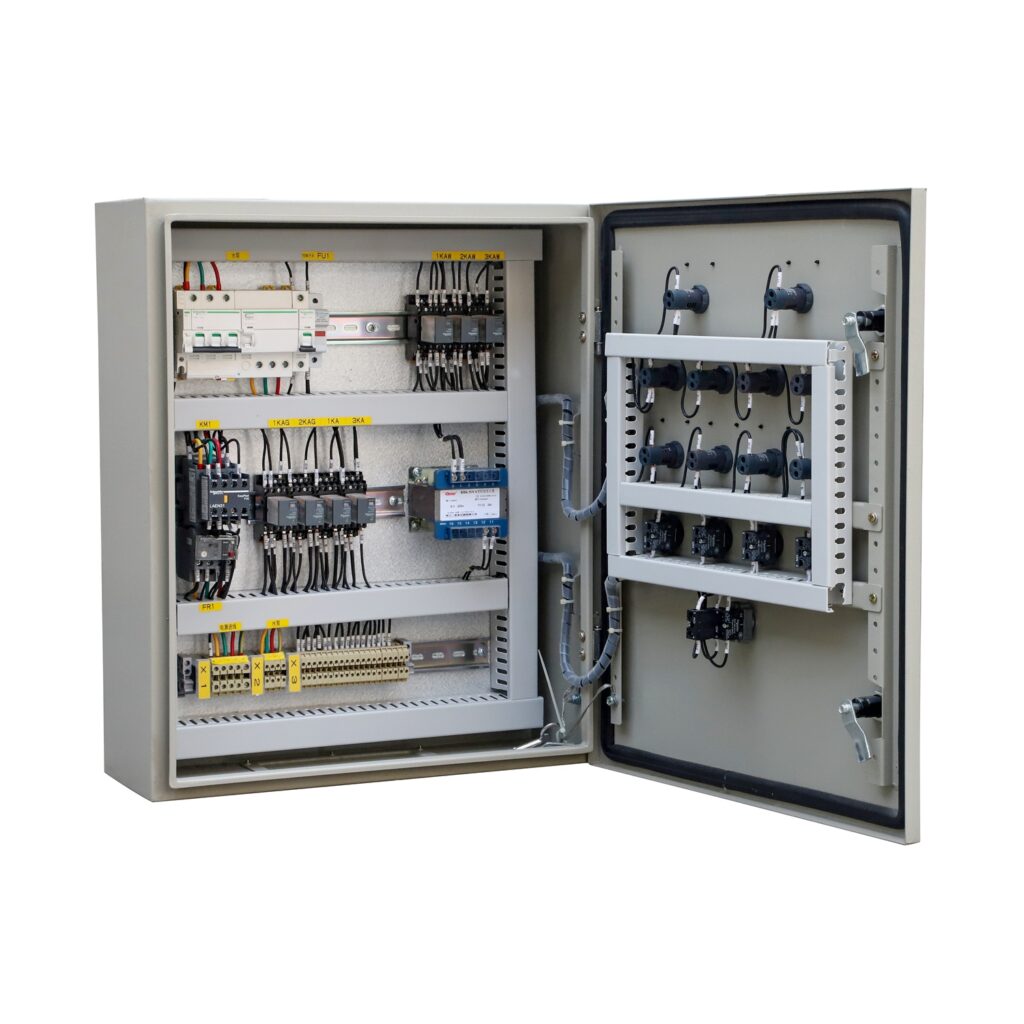 Dual-Door-Auto-Manual-PLC-Control-Cabinet - Pre-assembled Control Enclosures - Custom PLC Control Cabinet & Integrated...