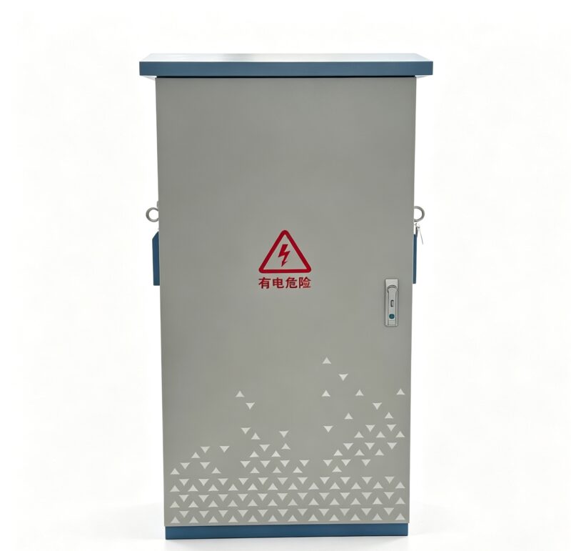 Outdoor-Rainproof-Sheet-Metal-Power-Control-Cabinet - Custom Industrial Chassis - Custom PLC Control Cabinet & Integra...
